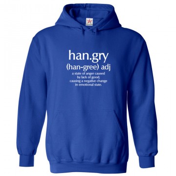 Han.gry Funny Unisex Classic Kids and Adults Pullover Hoodie